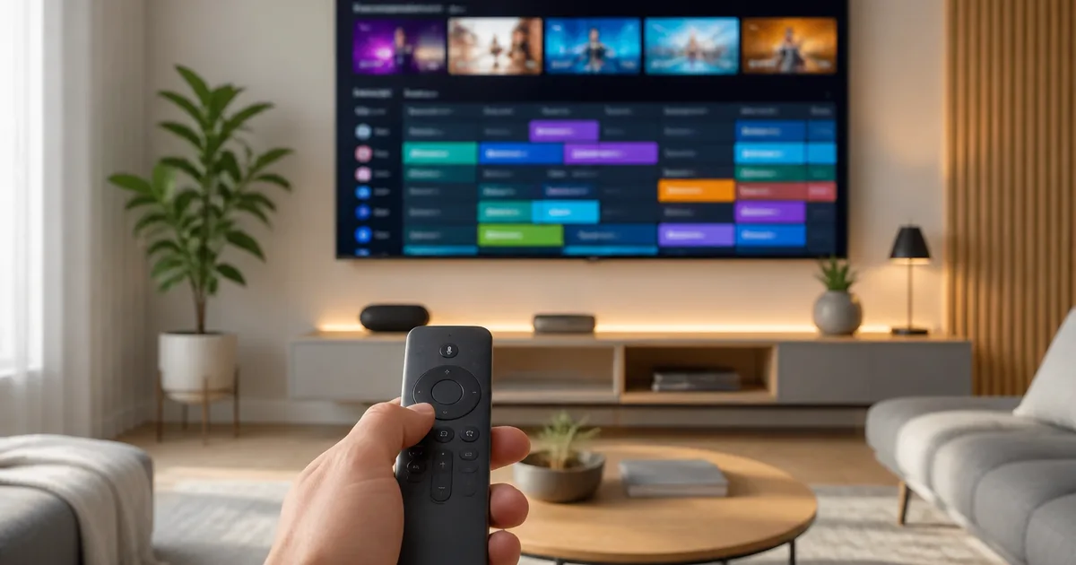 IPTV smart tv beállítás egy nappaliban, Samsung és LG okostévén, távirányítóval